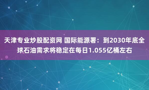天津专业炒股配资网 国际能源署：到2030年底全球石油需求将稳定在每日1.055亿桶左右